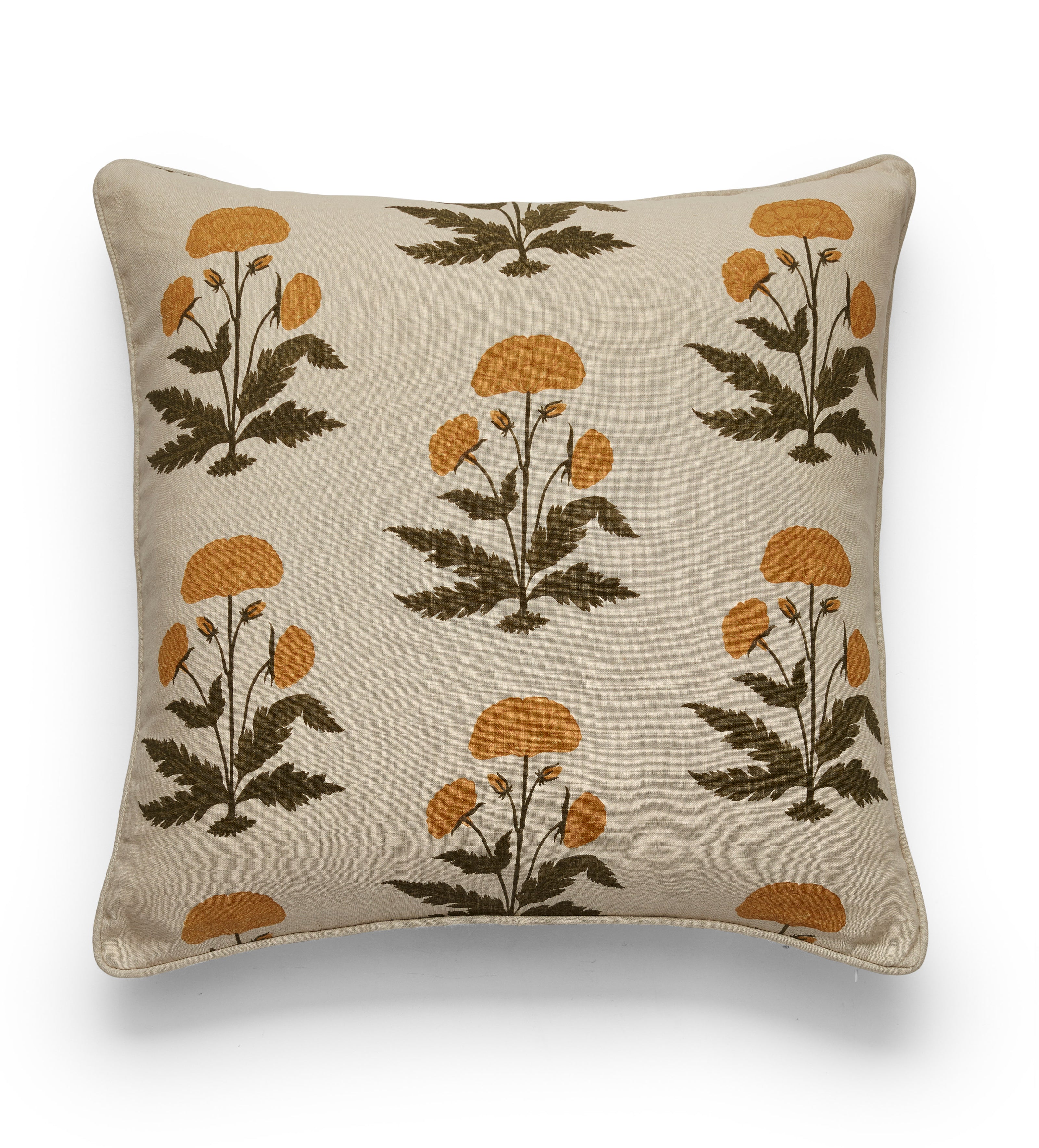 Imber Poppy Cushion Cover - Indian Yellow