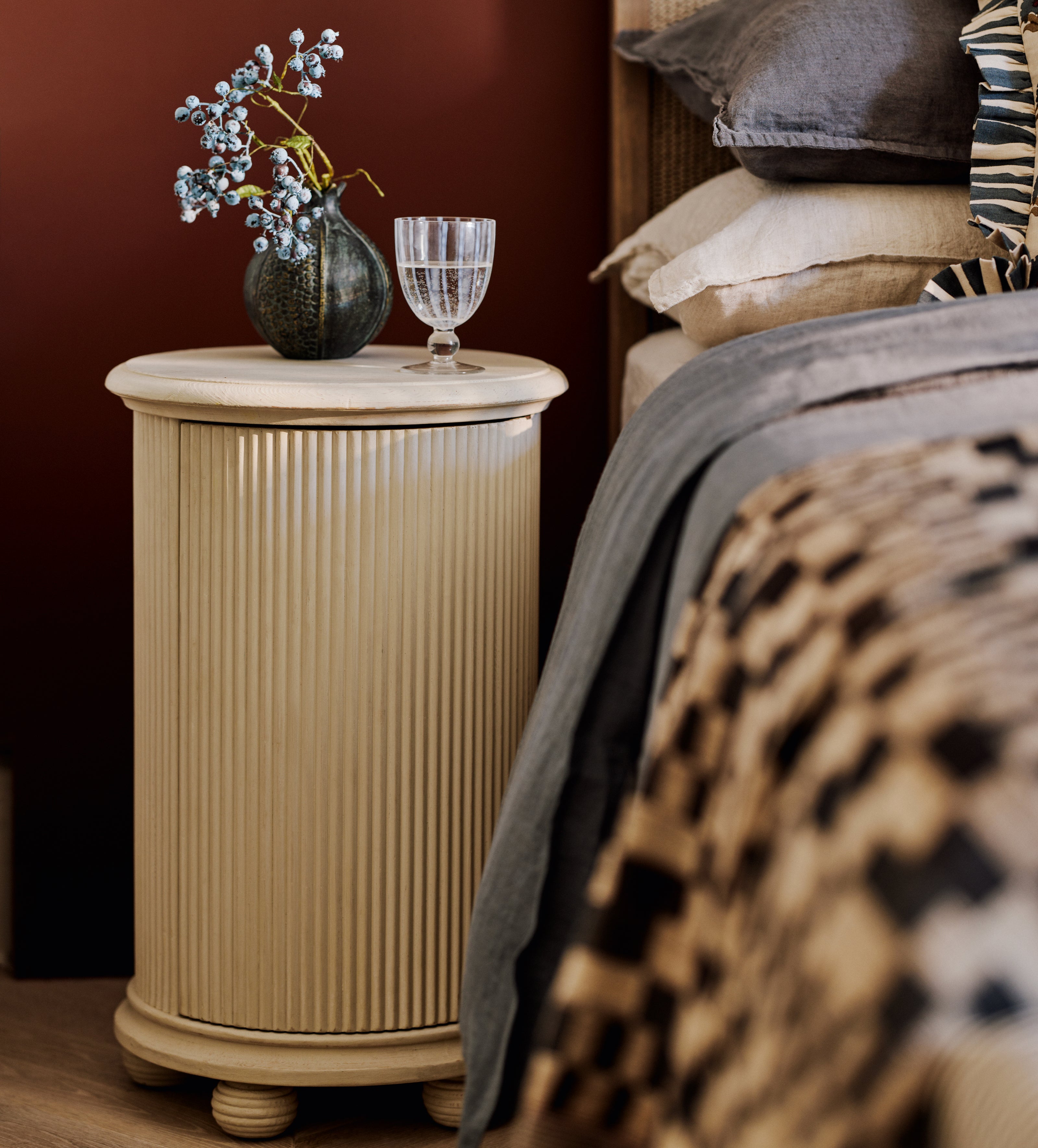 Ingrid Side Table - Chalk