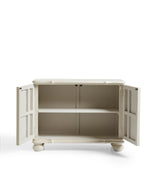 Ingrid Turned Bun Cabinet - Chalk