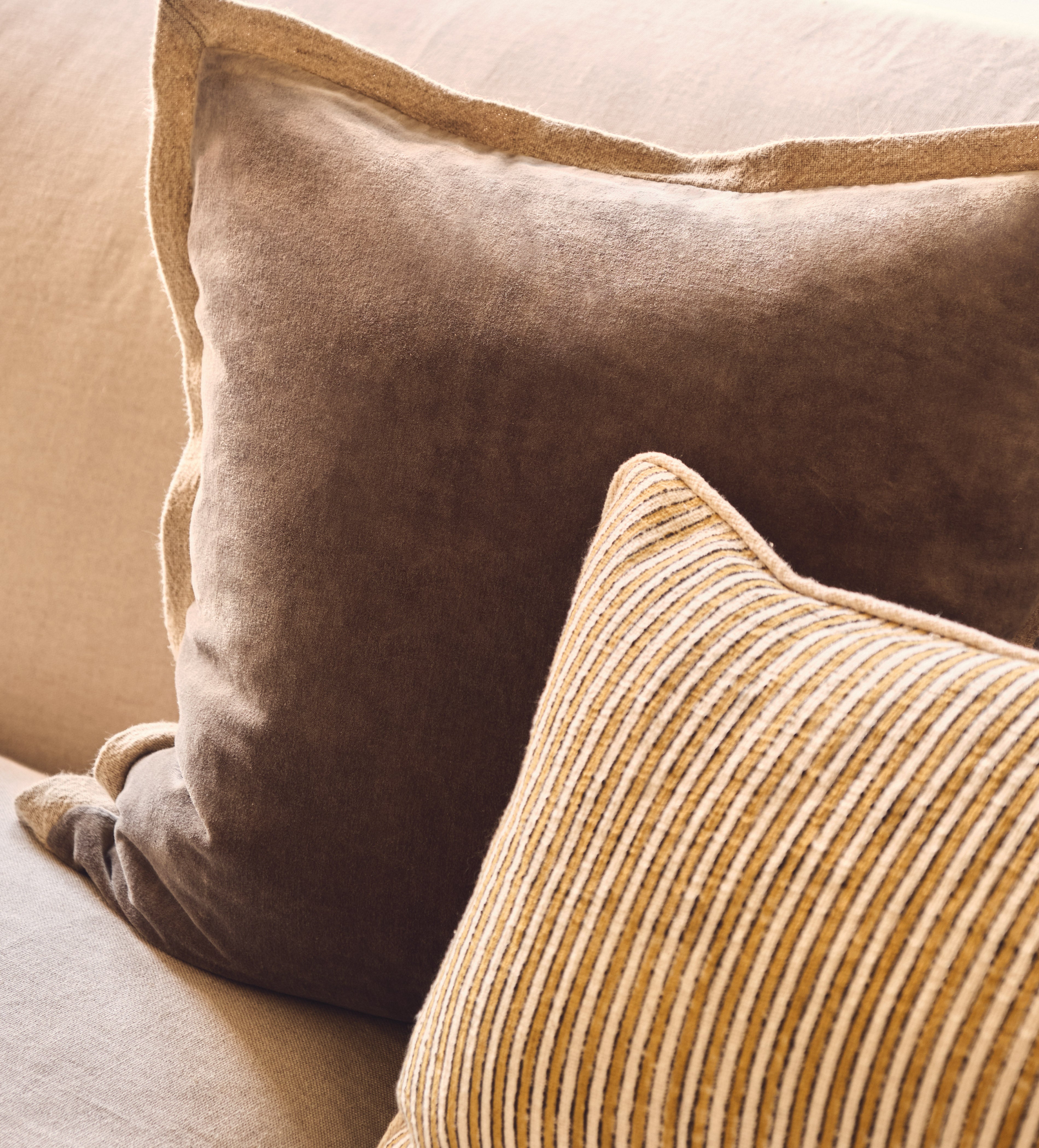 Isla Cushion Cover - Sage Green | OKA
