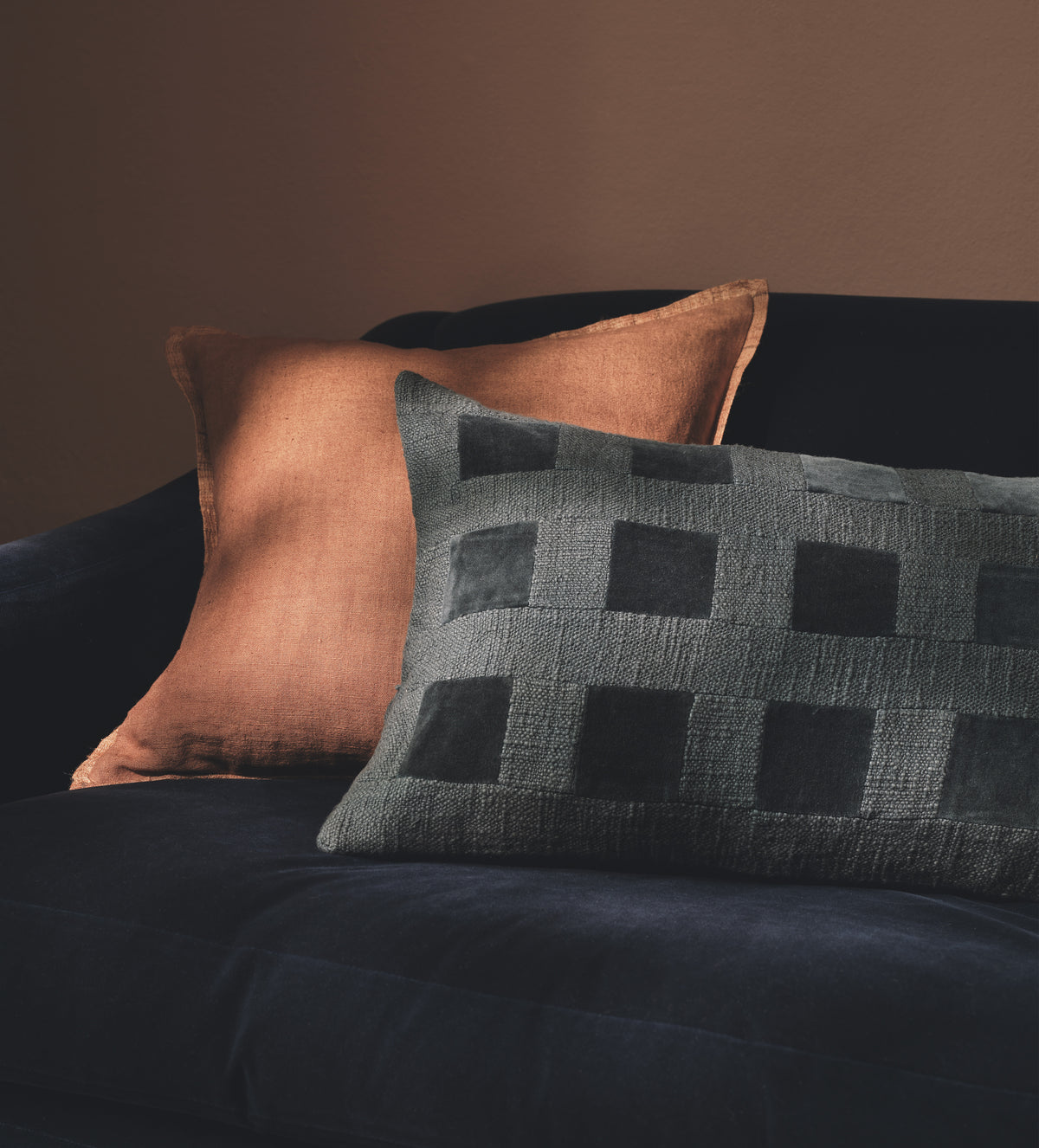 Janela Cushion Cover - Marine Blue
