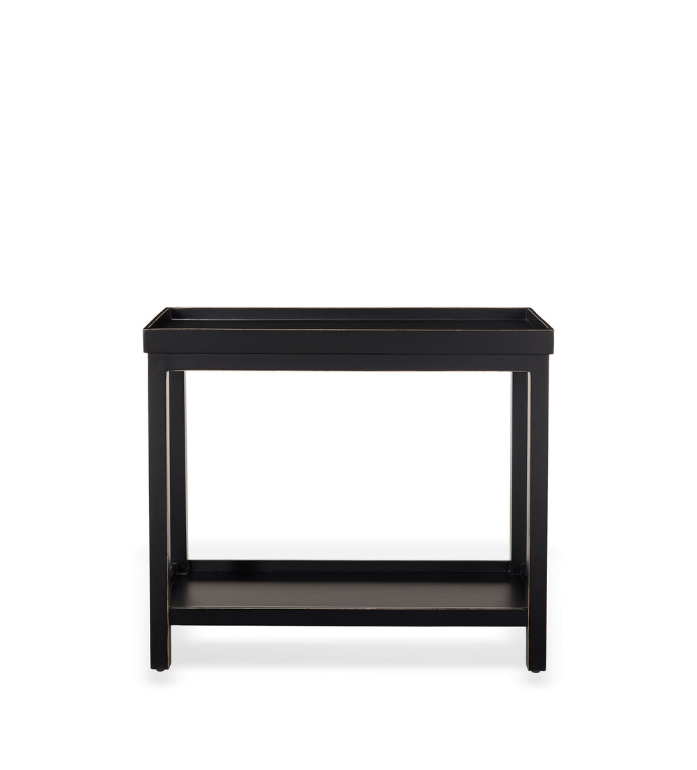 Jet Side Table - Rubbed Black