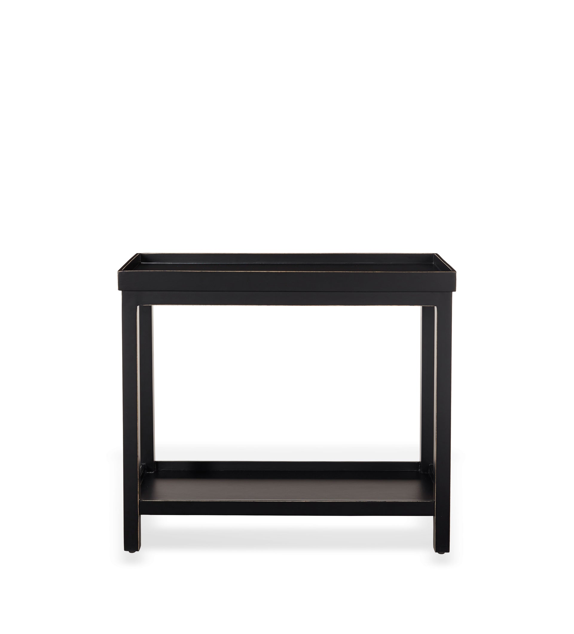 Jet Side Table Rubbed