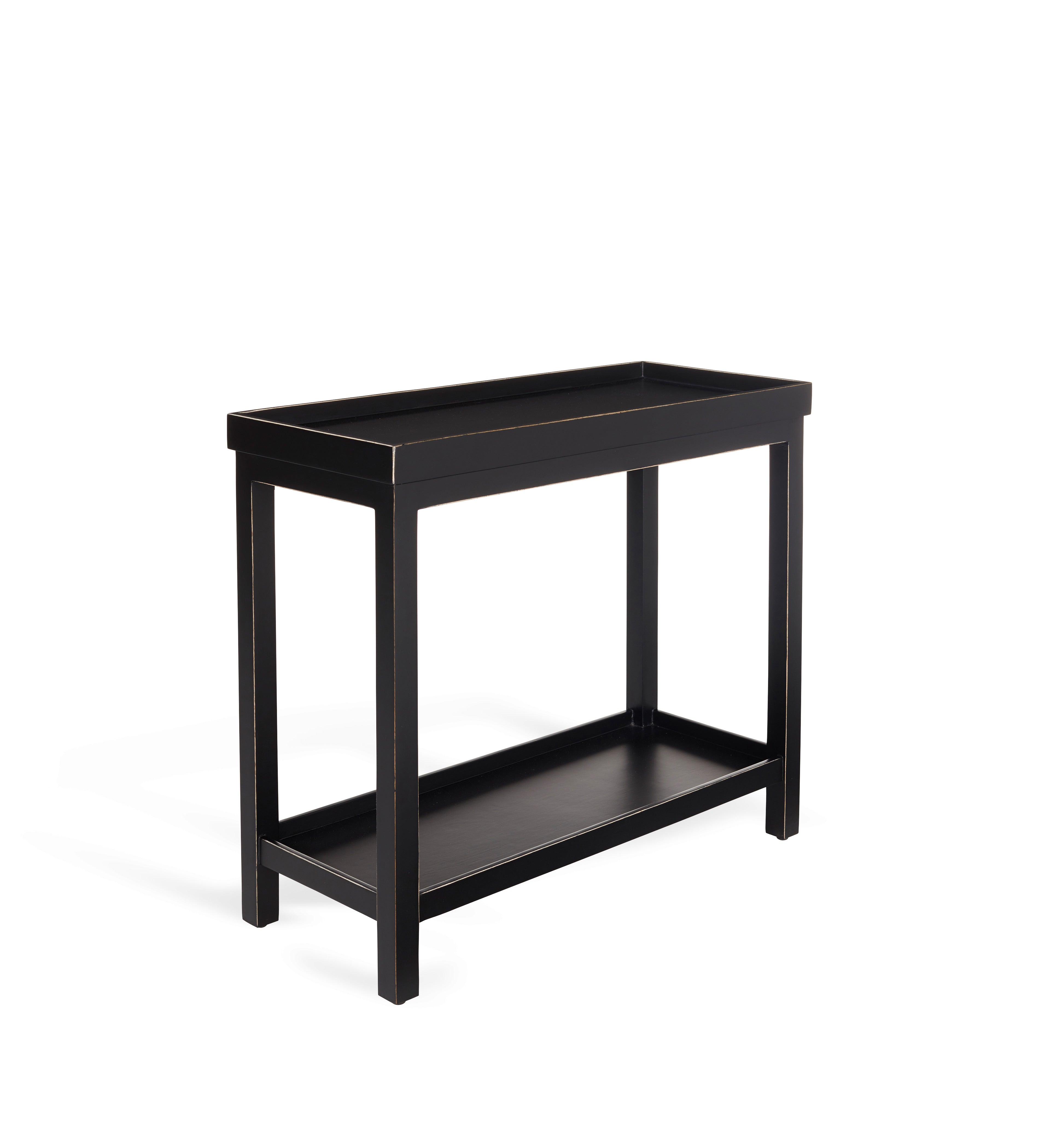 Jet Side Table - Rubbed Black | OKA