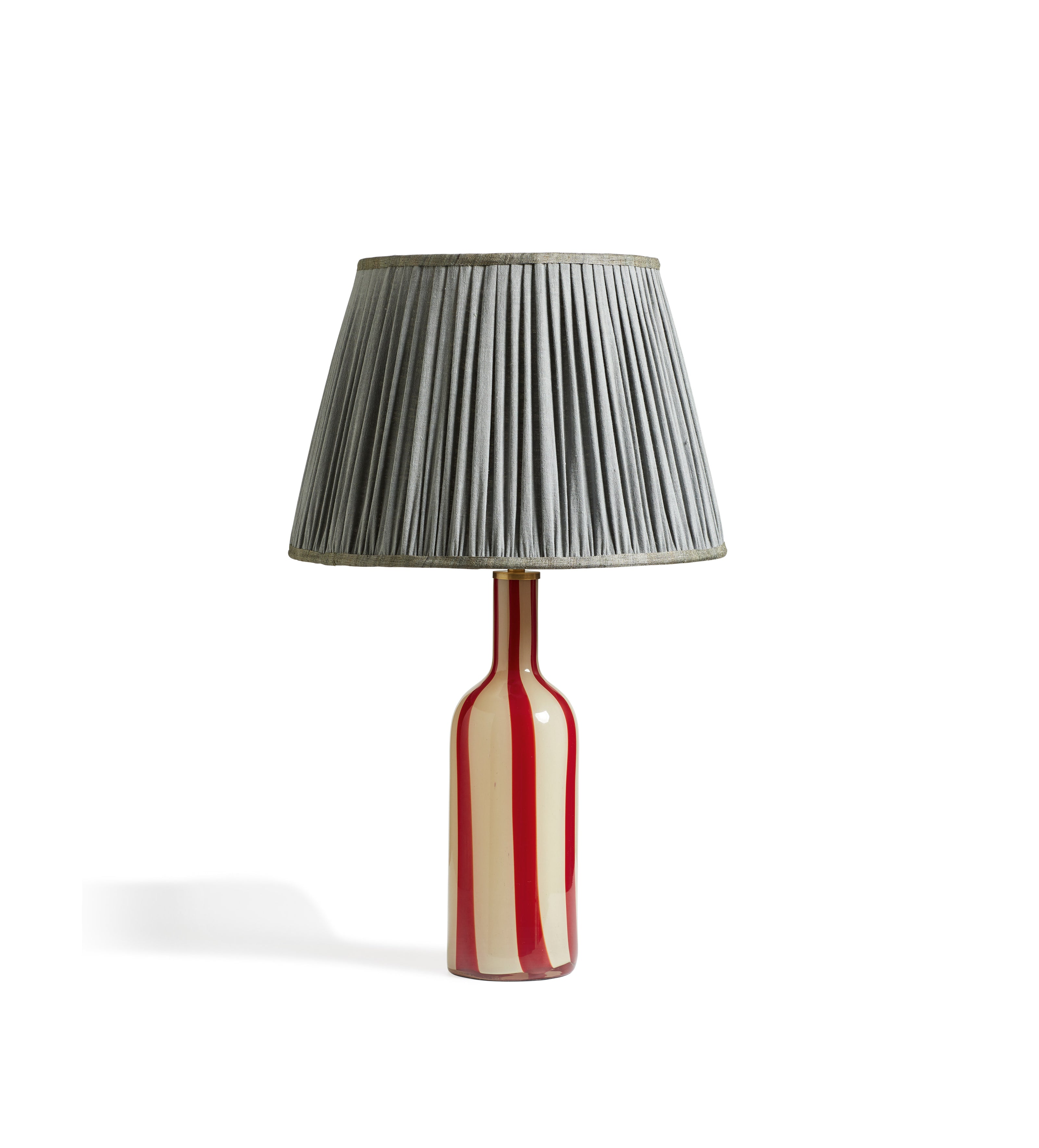 Joseph Glass Table Lamp - Red
