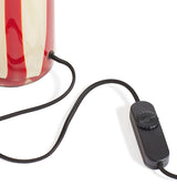 Joseph Glass Table Lamp - Red