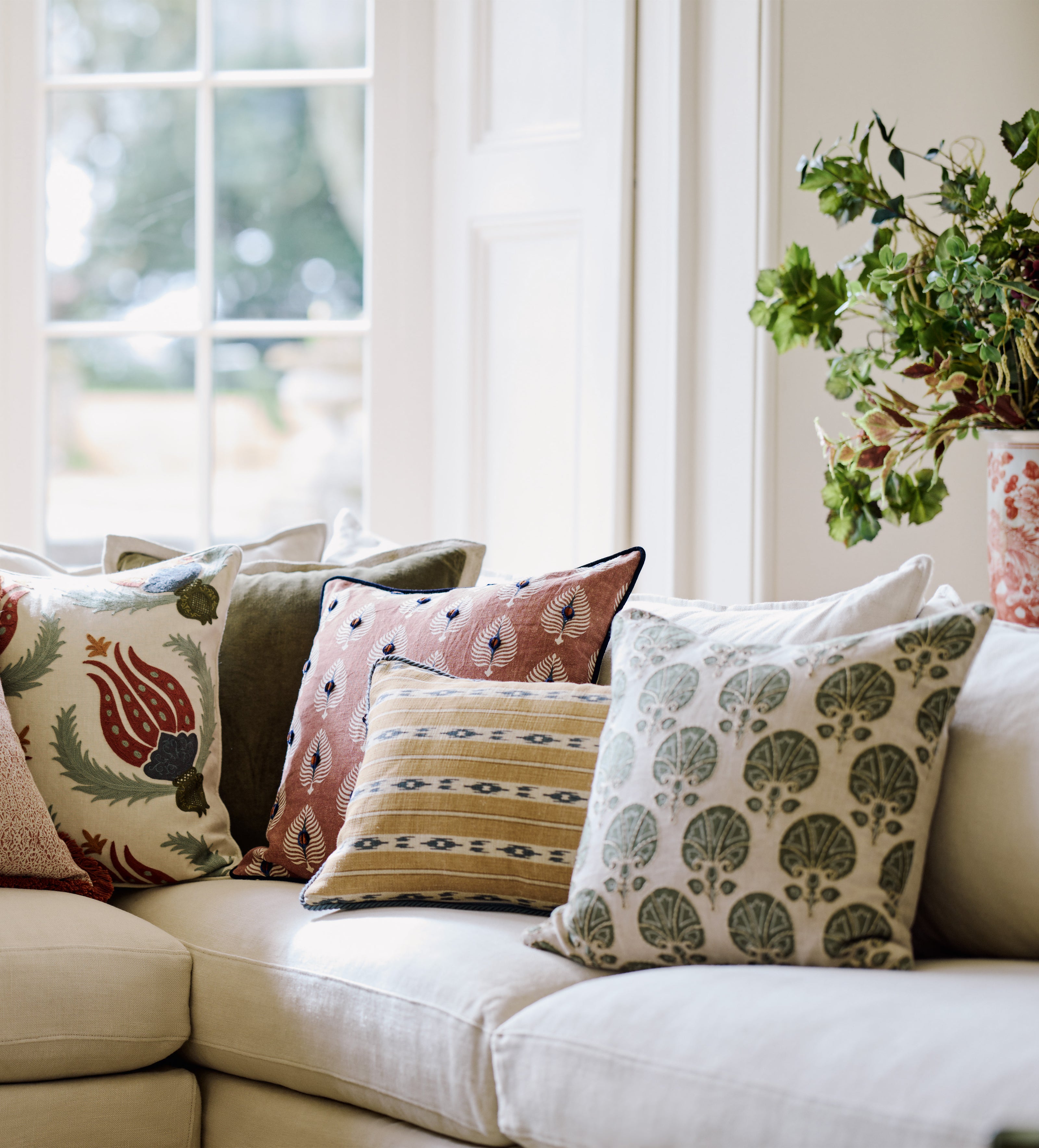 Kabibi Cushion Cover - Moss