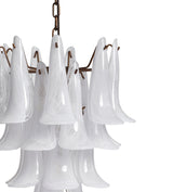 Kaihua Tiered Glass Chandelier - Small - White