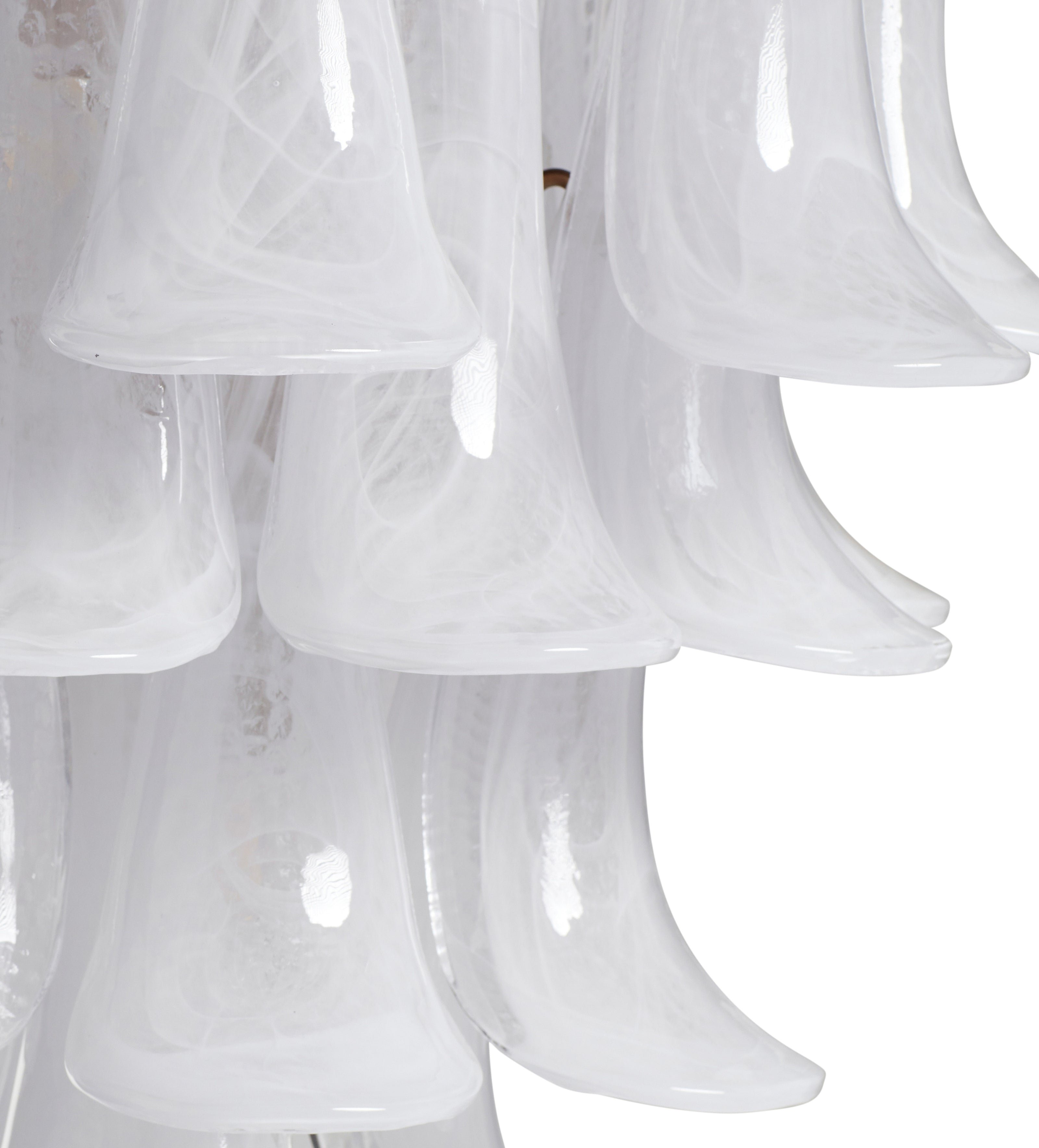 Kaihua Tiered Glass Chandelier - Small - White