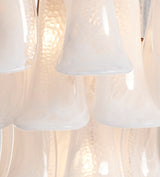 Kaihua Tiered Glass Chandelier - Small - White