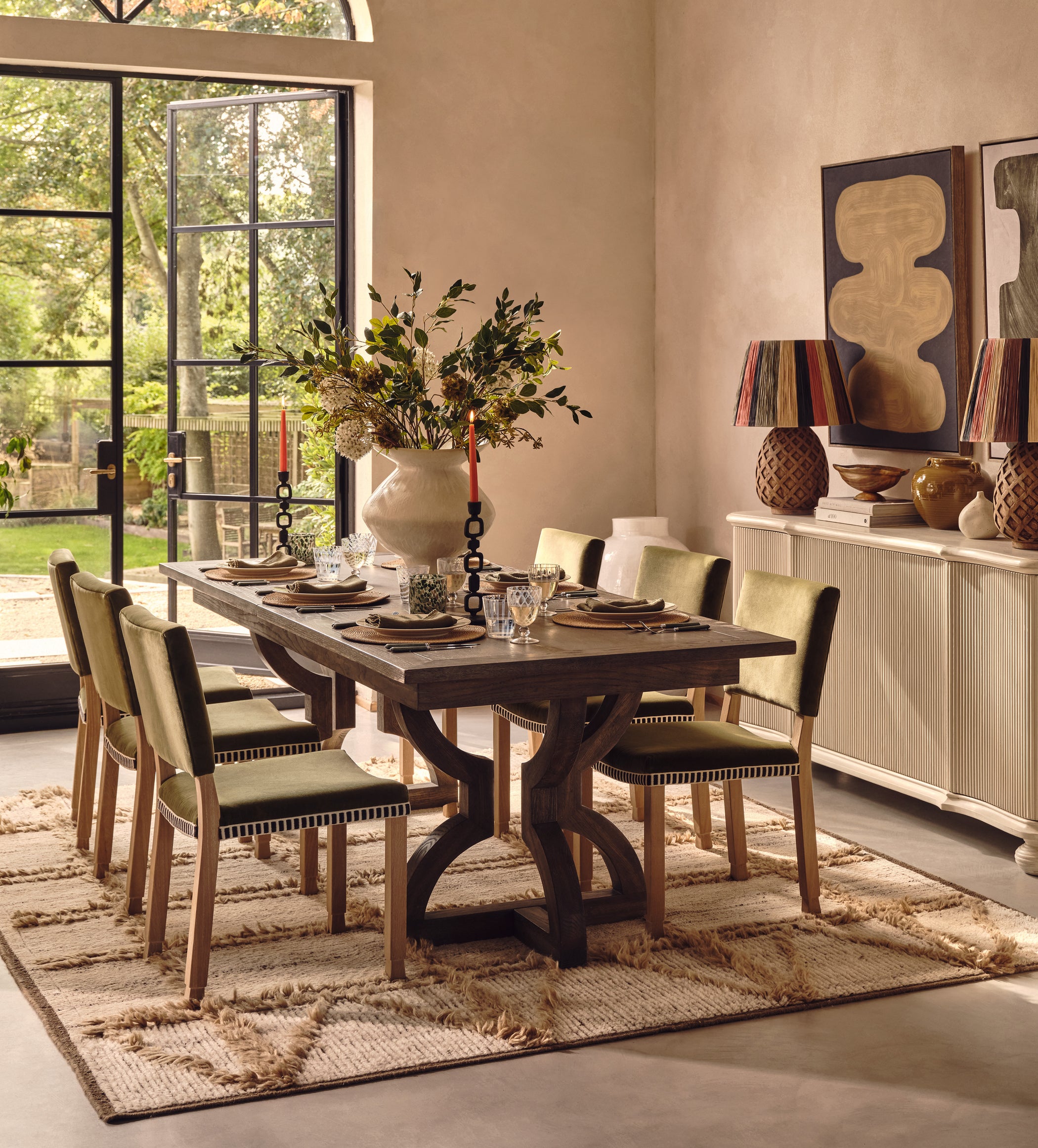Kaishu Extendable Dining Table - Watered Grey