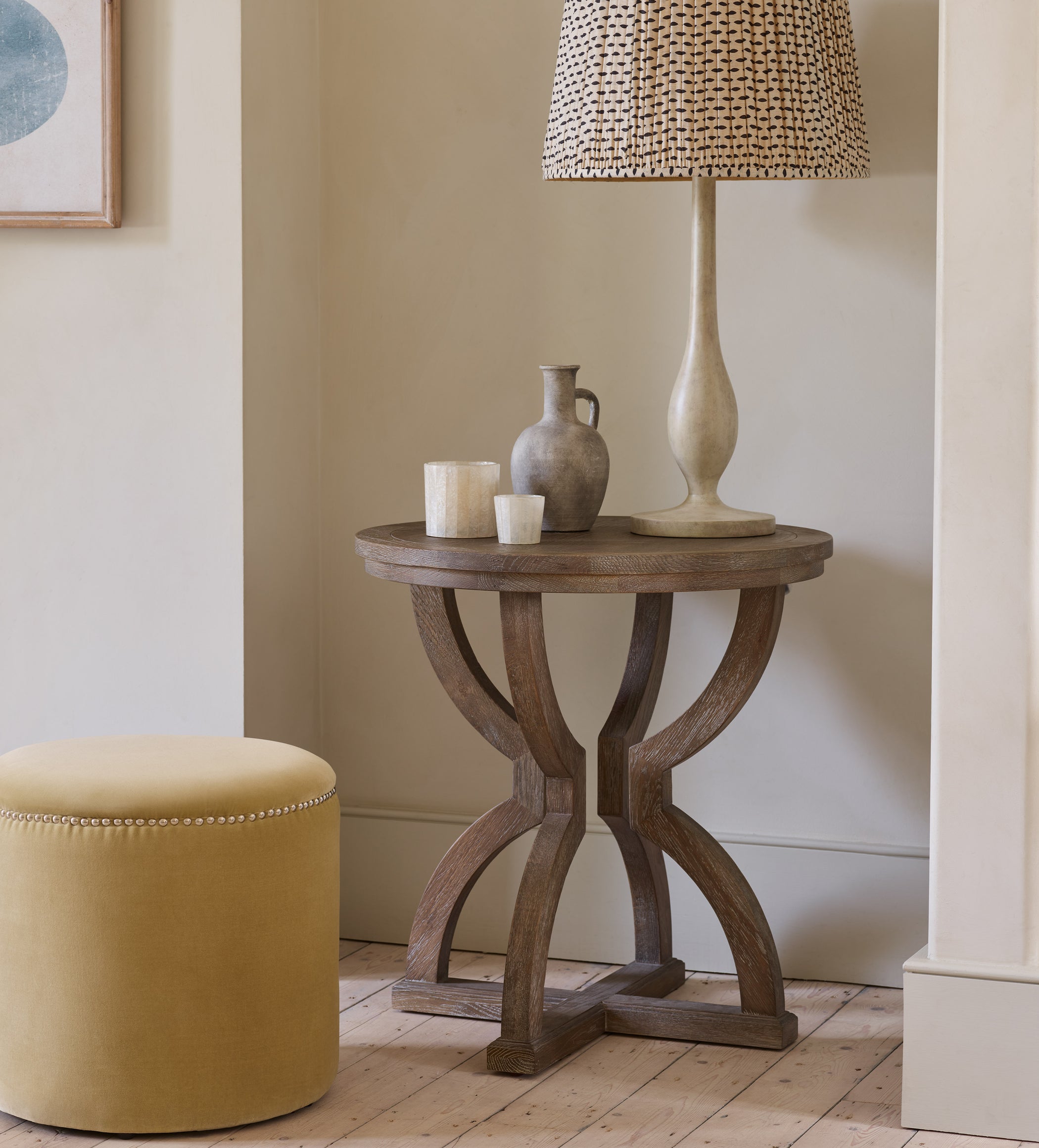 Kaishu Side Table - Watered Grey