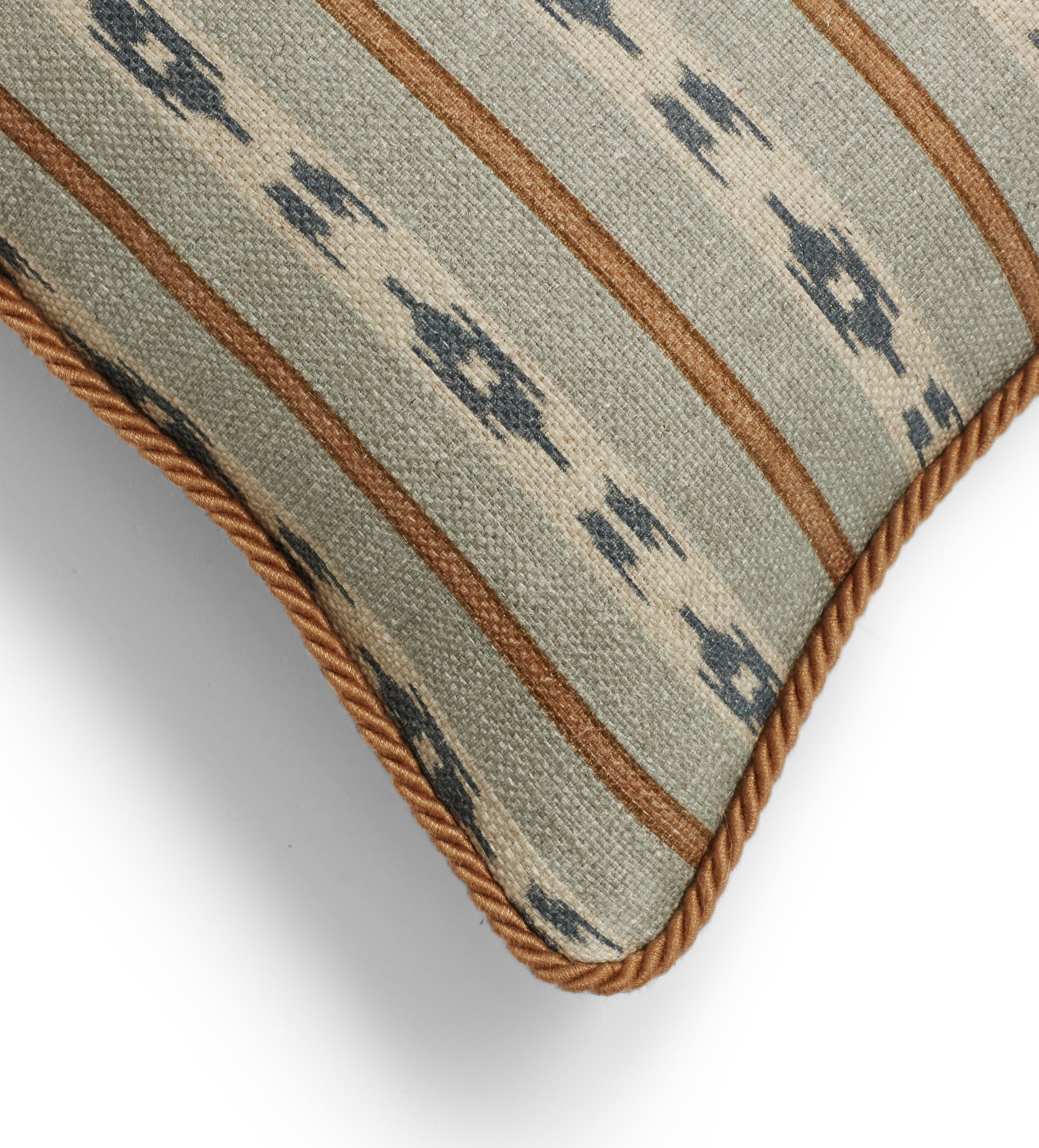 Kalimantan Cushion Cover - Green/Air Force Blue
