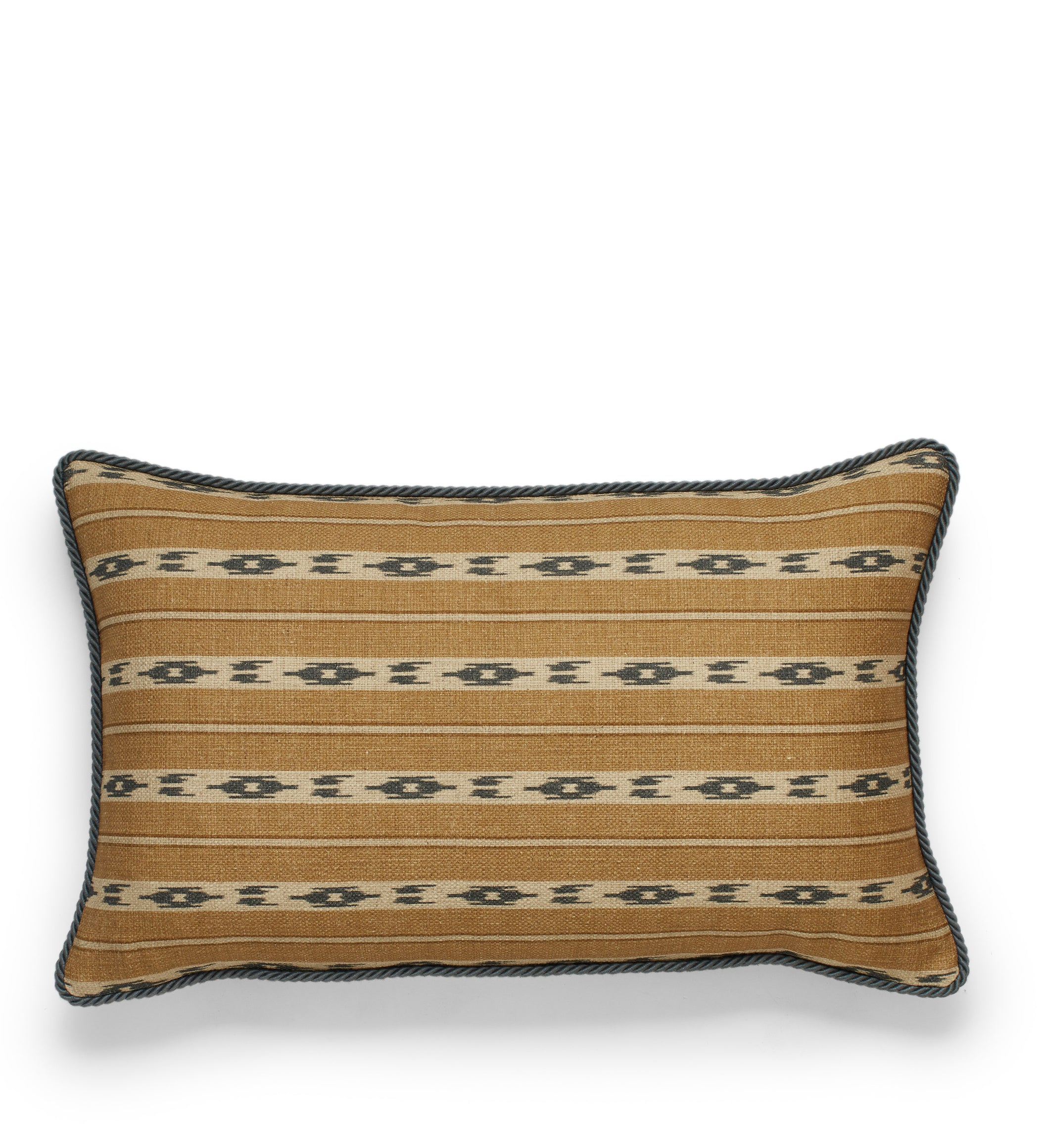 Kalimantan Cushion Cover - Ochre/Petrol
