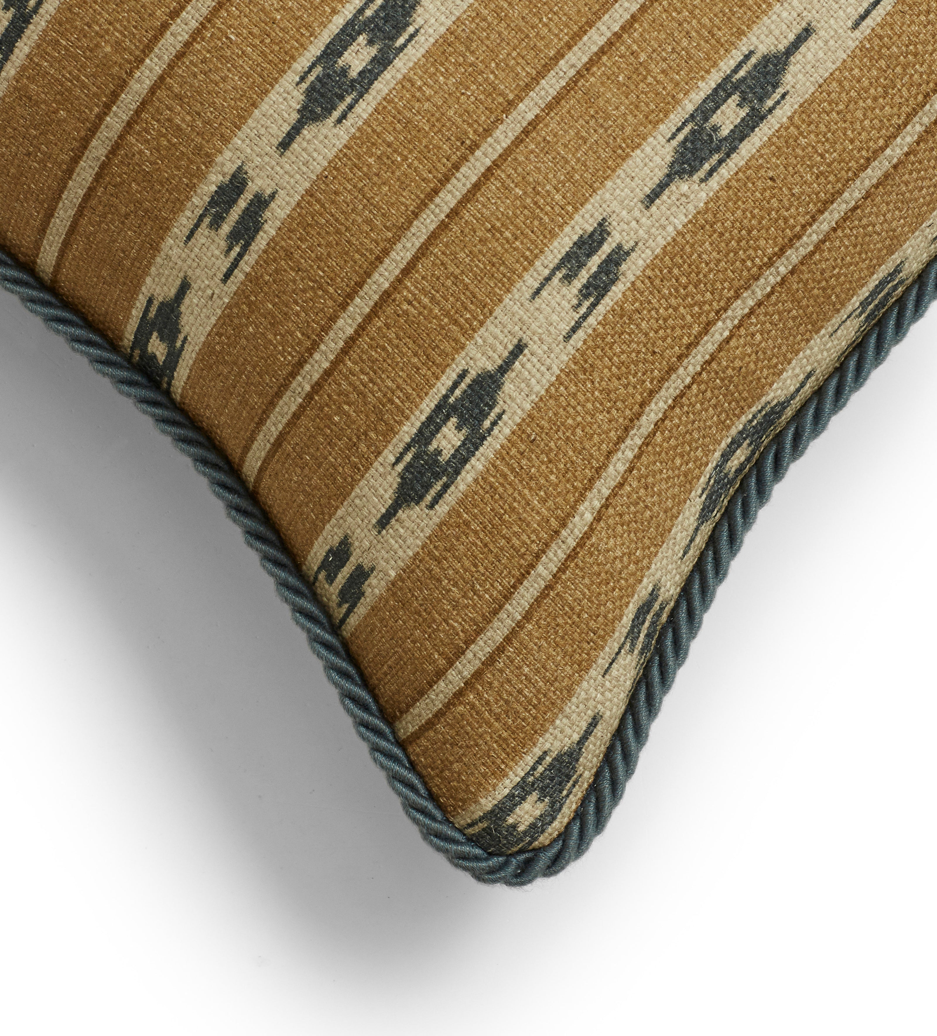 Kalimantan Cushion Cover - Ochre/Petrol