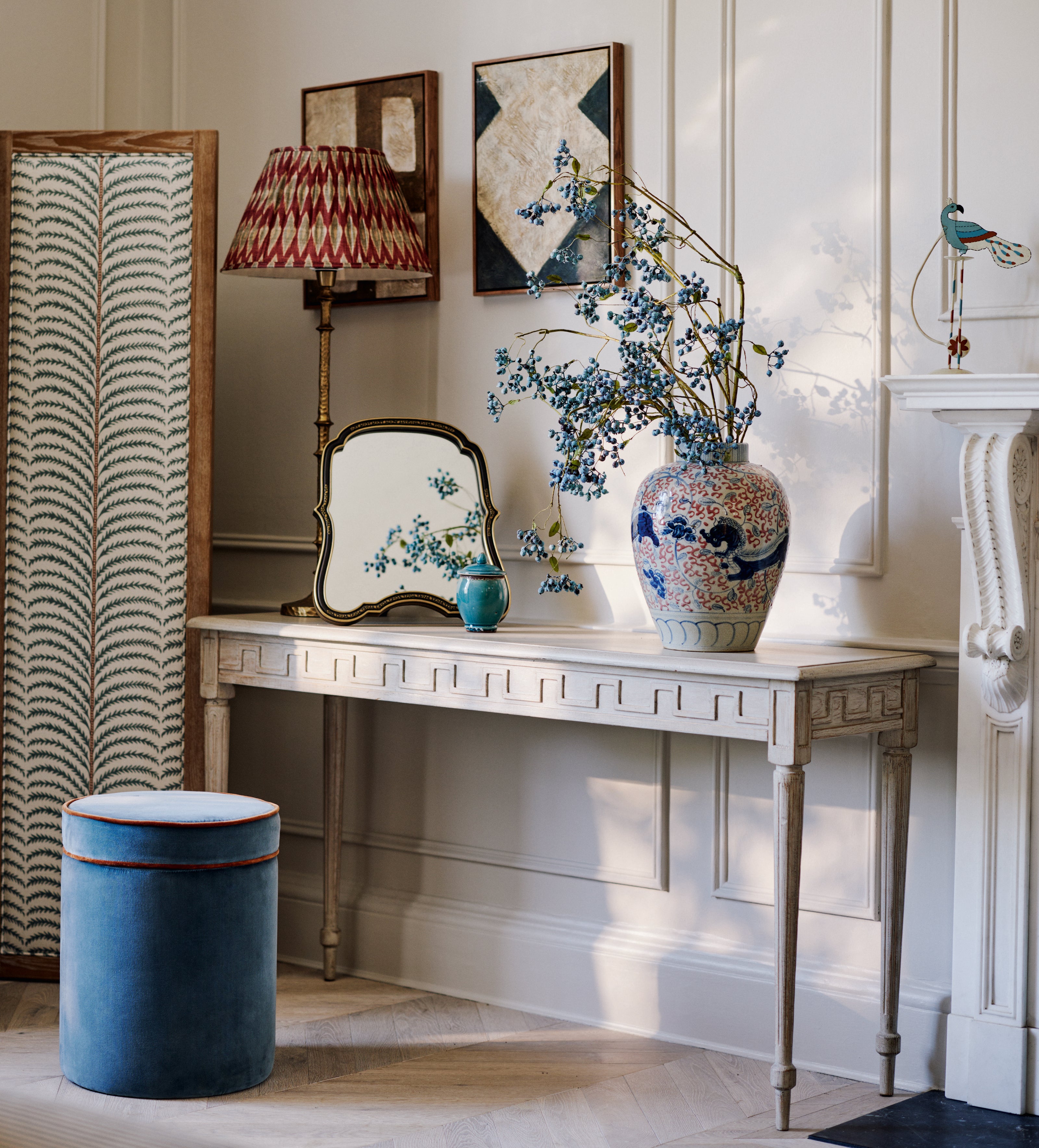 Kastiel Console Table - Washed Grey