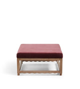 Kerensa Velvet Ottoman - Rioja