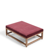 Kerensa Velvet Ottoman - Rioja