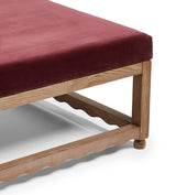 Kerensa Velvet Ottoman - Rioja