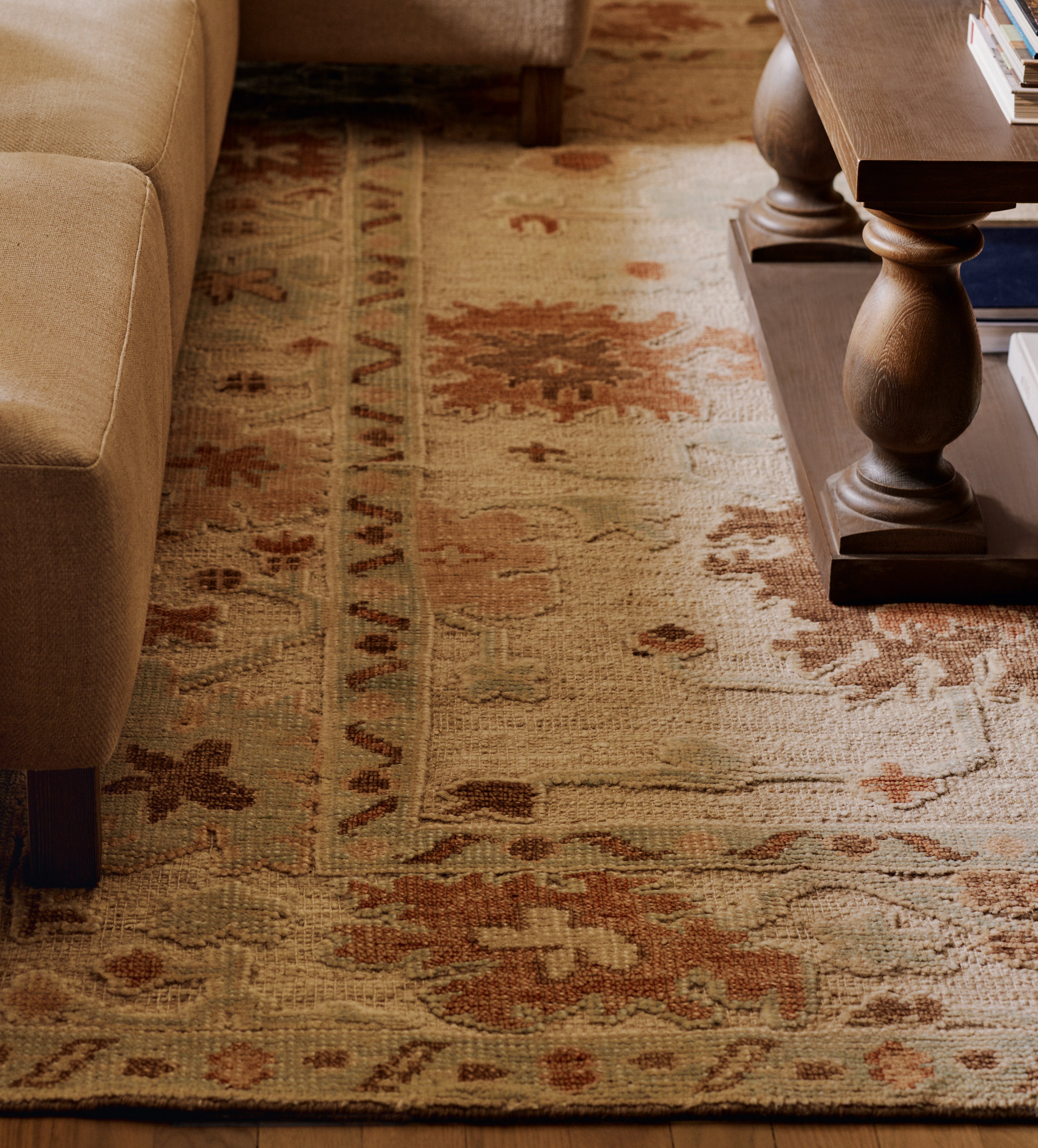 Khilna Rug 244x305cm - Warm Natural | OKA
