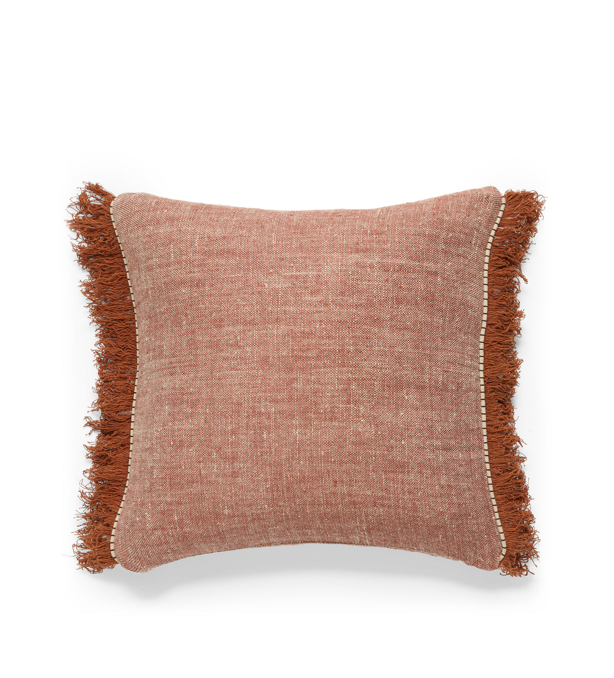 Oka Raspberry Cushions Kinara Linen Cushion Cover - Rust Red | OKA