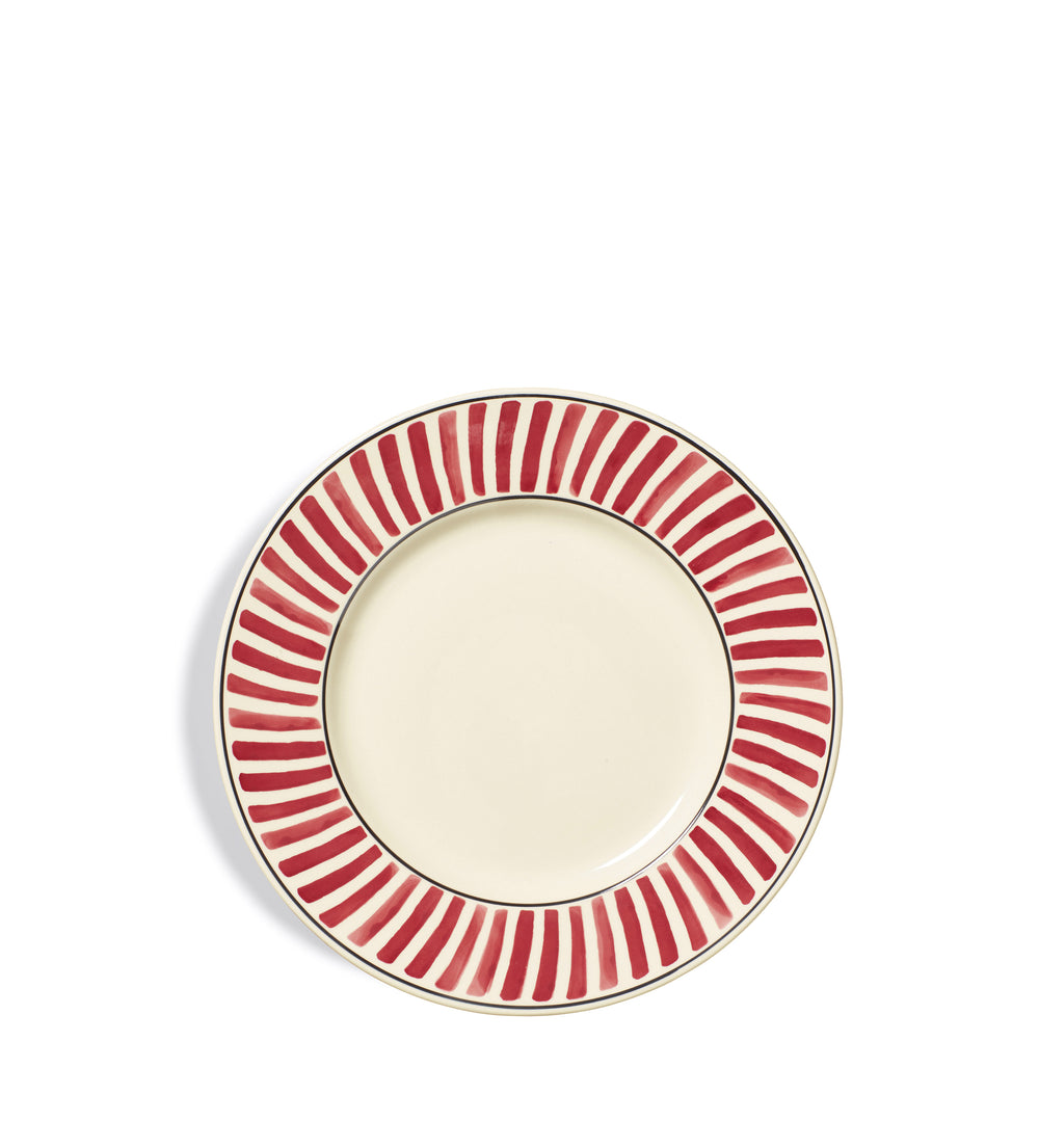 Kintaro Dinner Plates - Set of Four - Cochineal