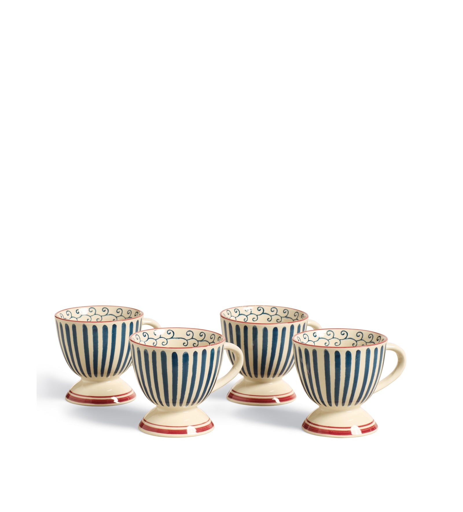 Kintaro Mugs - Set of Four - Indigo