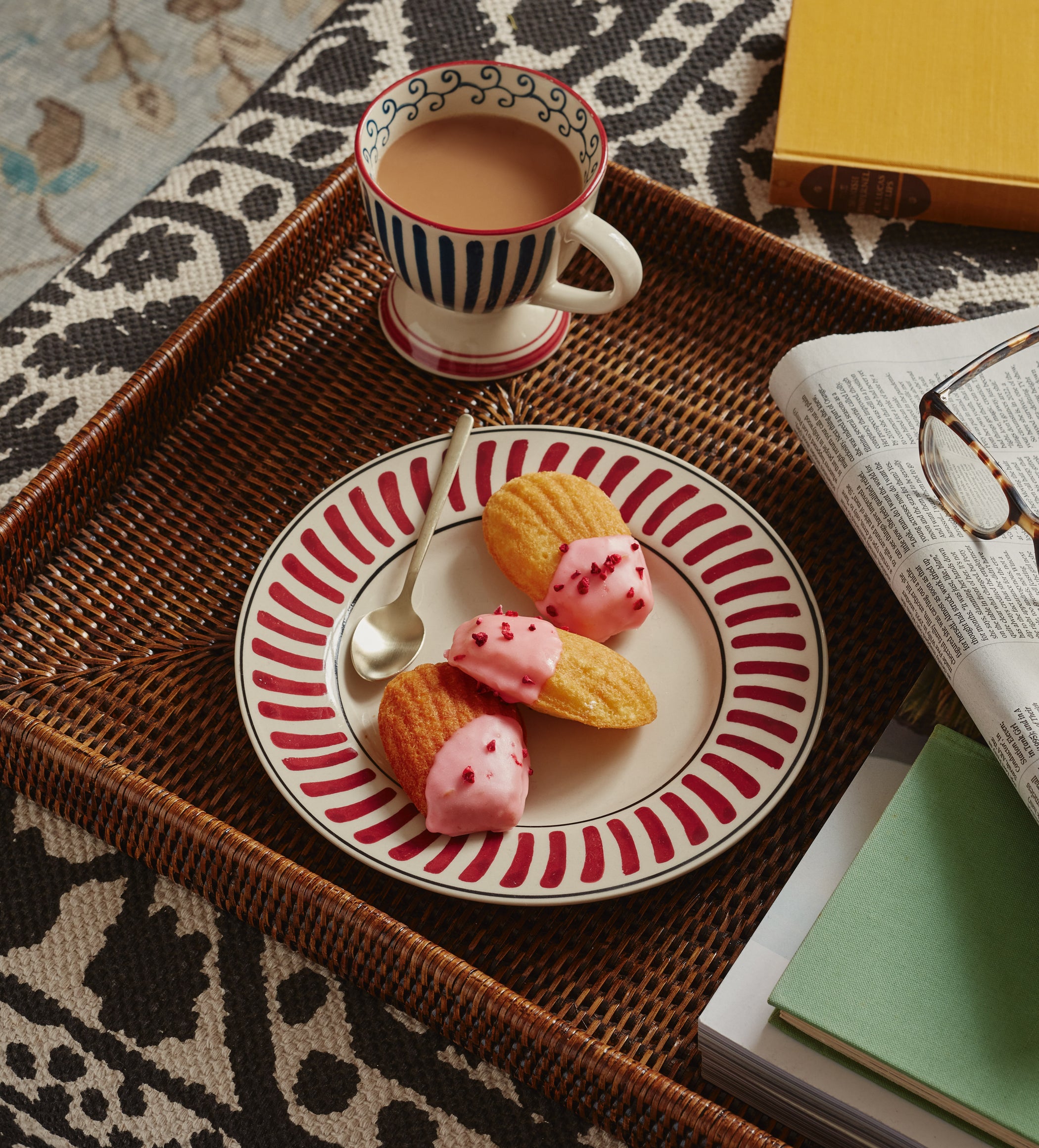 Kintaro Side Plates - Set of Four - Cochineal
