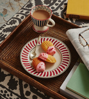 Kintaro Side Plates - Set of Four - Cochineal Red | OKA