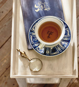 Kraak Breakfast Cup and Saucer - Blue/White