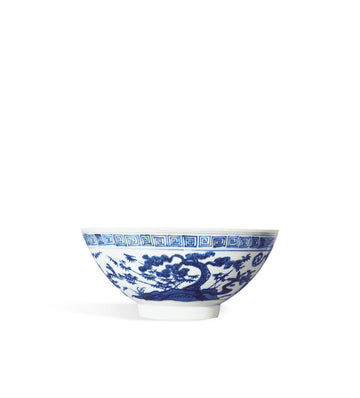Kraak Deep Bowl - Large - Blue/White
