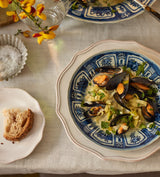 Kraak Dinner Plate - Blue/White