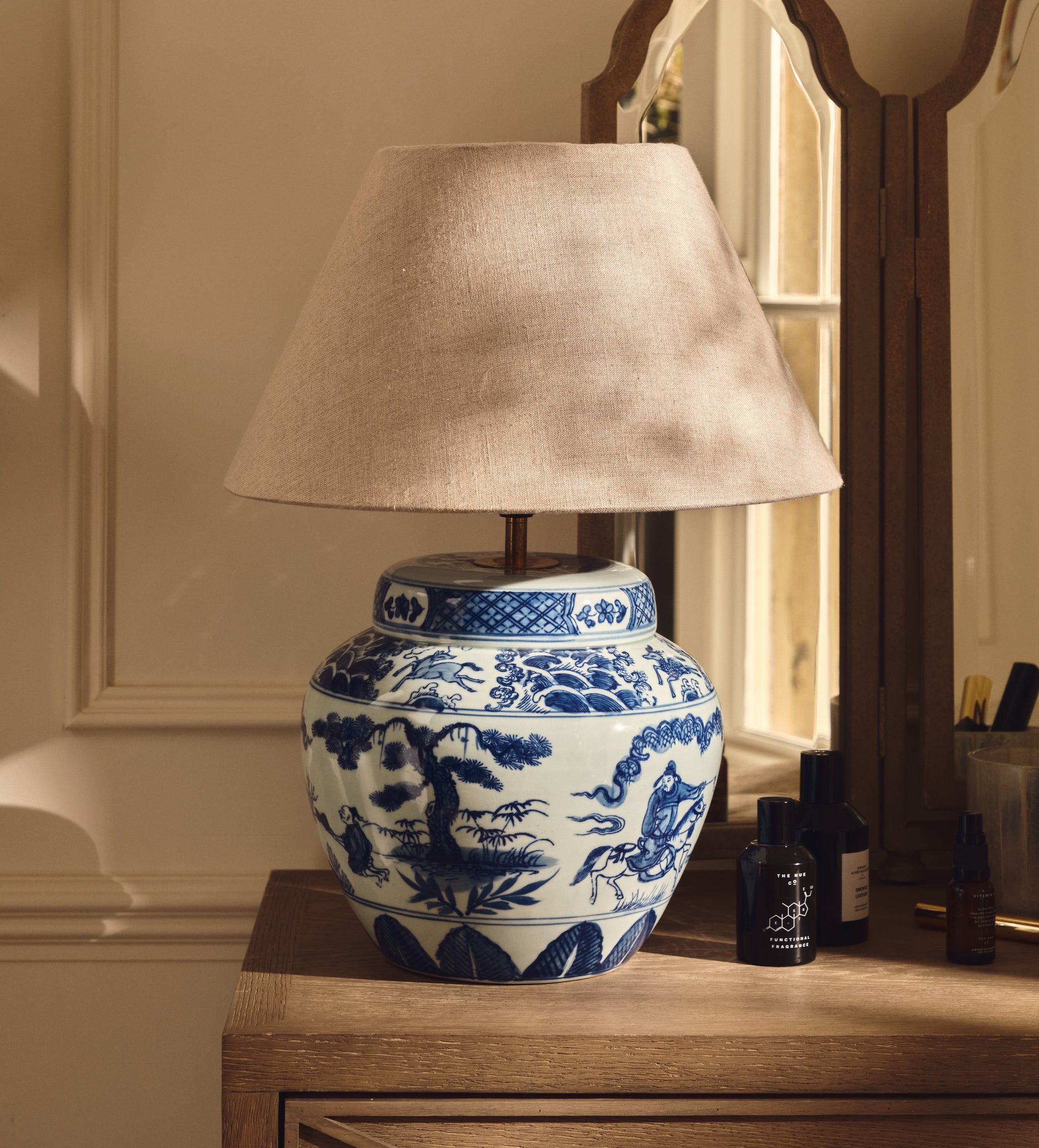 Kraakware Table Lamp - Blue