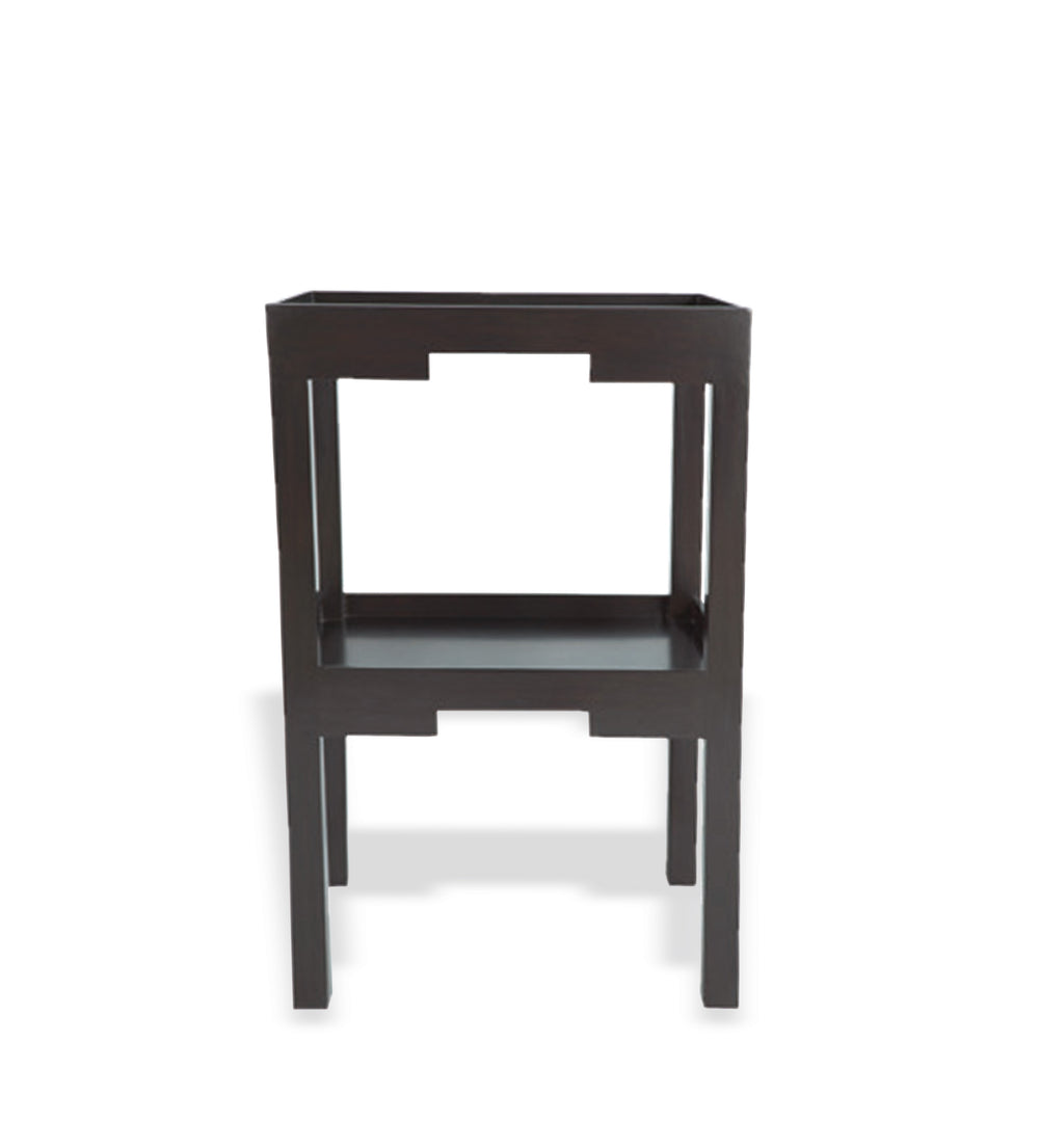 Kyoto Wood Side Table - Ebony Brown