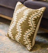 Lahar Cushion Cover - Olive