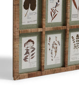 Flores Rattan Framed Floral Prints - Large - Natural