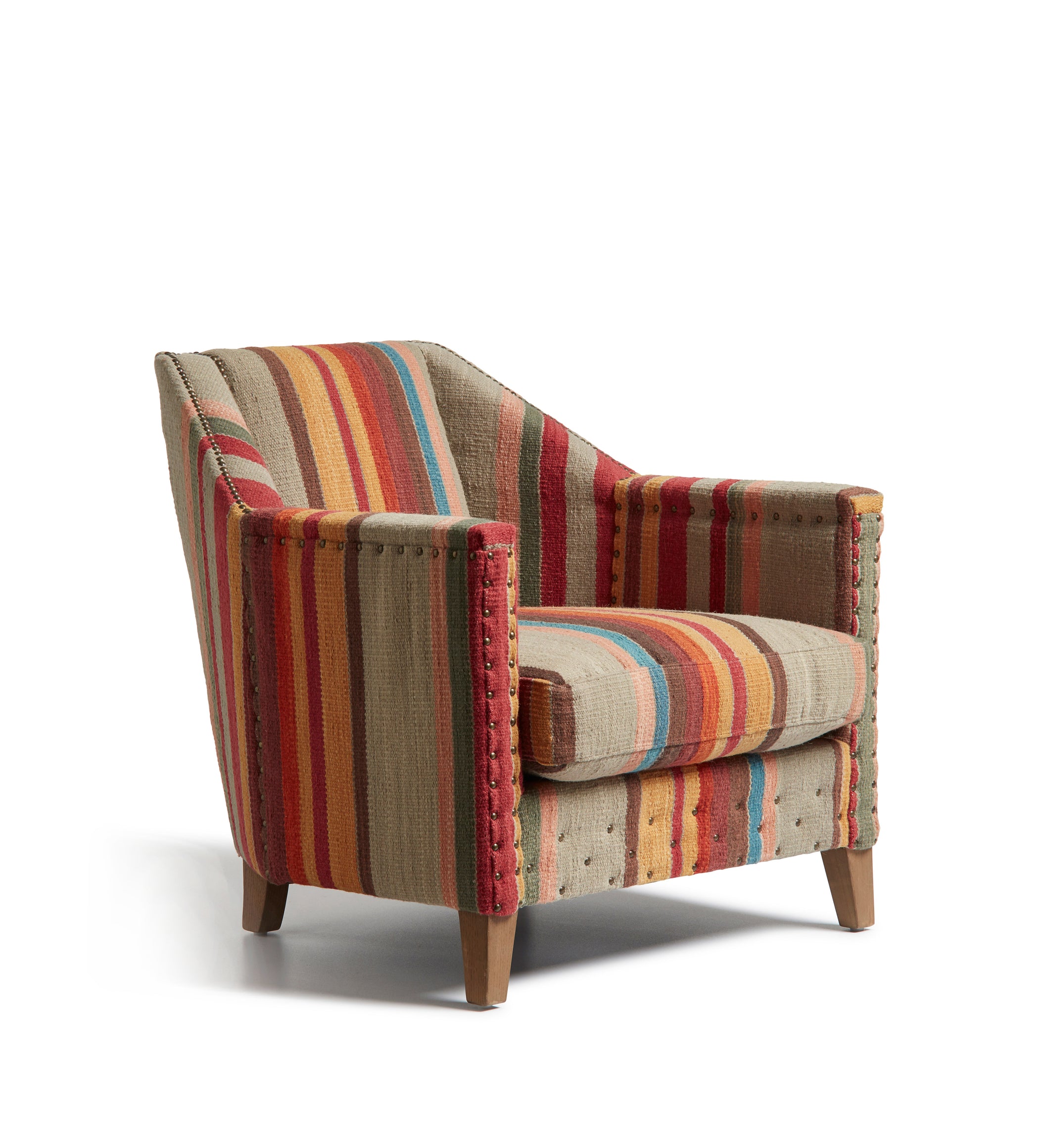 George Club Chair Large Multi-Coloured OKA - Main Image