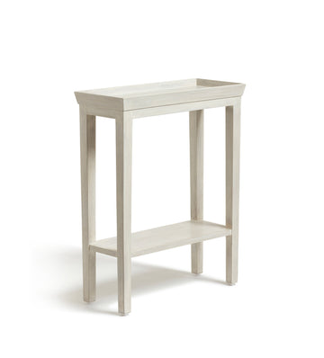 Gustavian Sofa Side Table - Large - Washed Grey