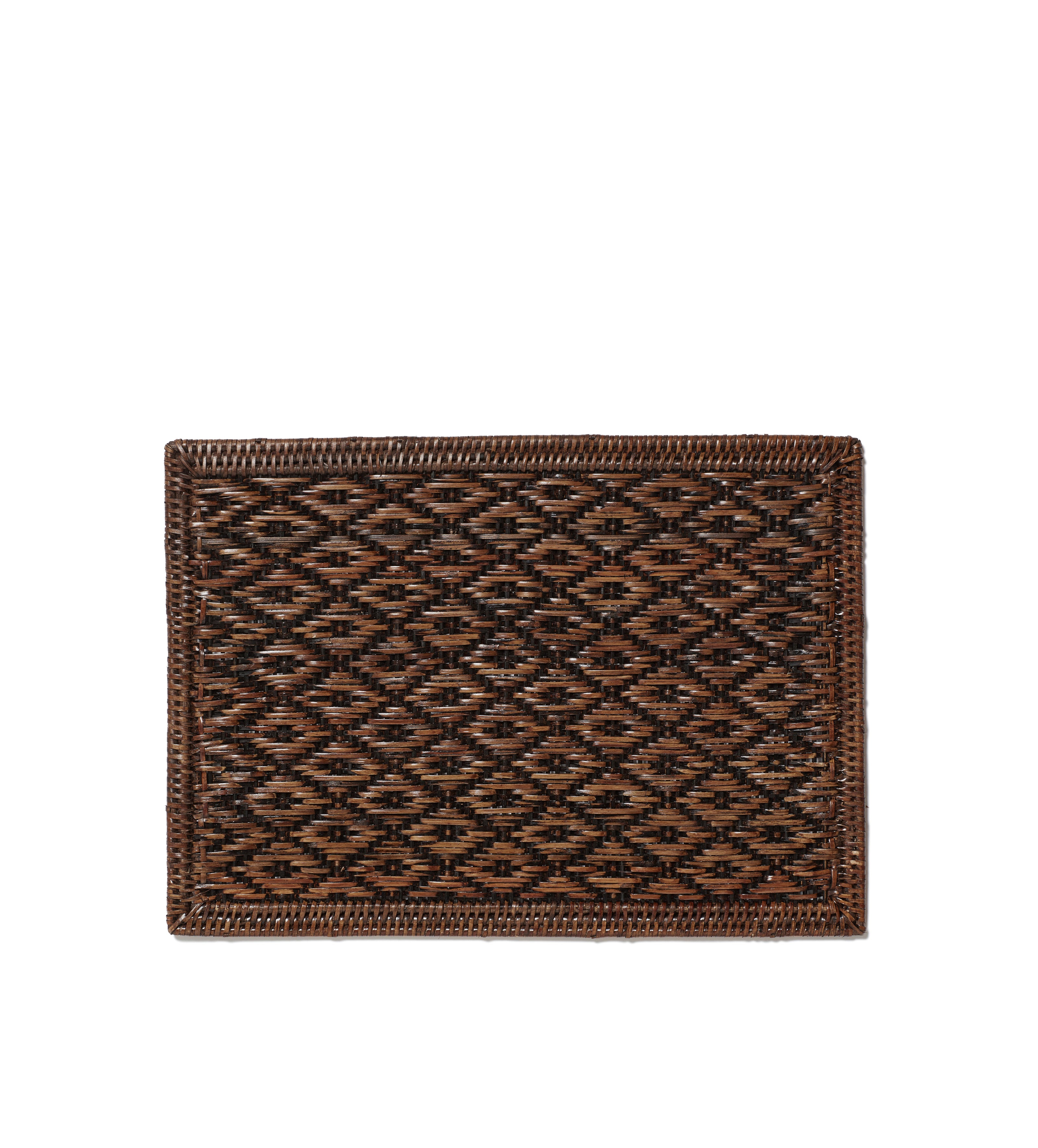 Mandalay Rattan Placemat - Large - Antique Brown