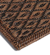 Mandalay Rattan Placemat - Large - Antique Brown