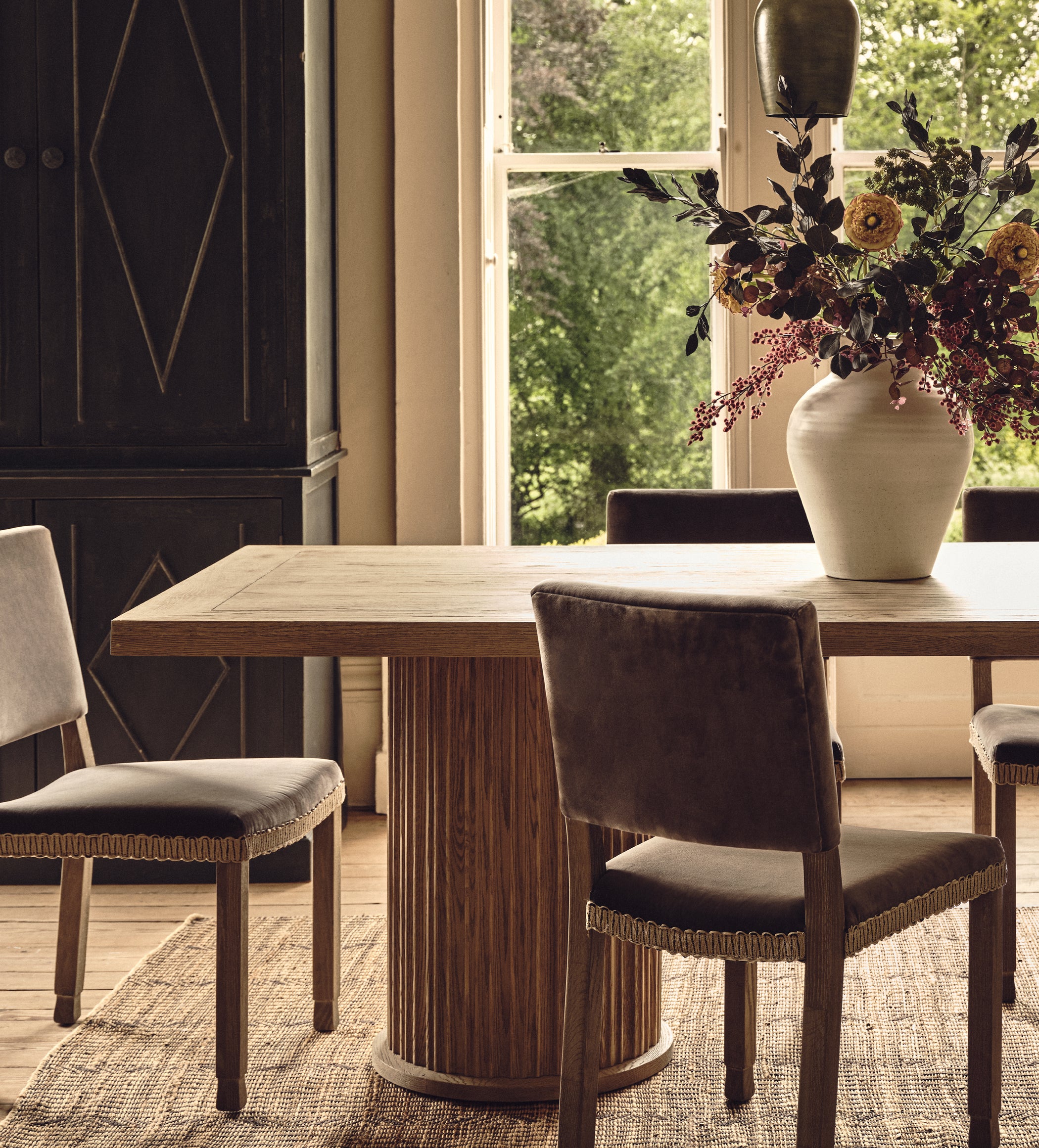 Marcus Rectangular Dining Table - Large - Weathered Oak