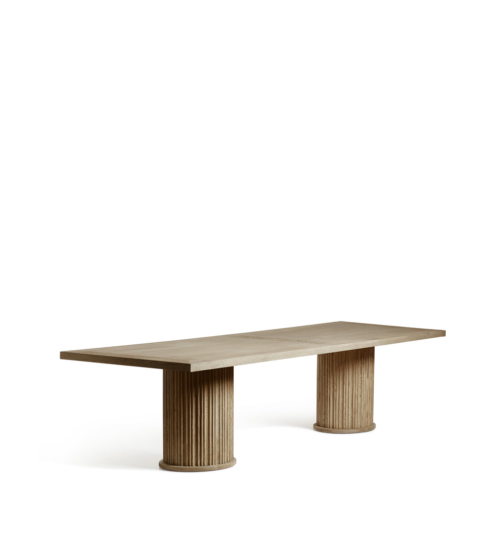 Marcus Rectangular Dining Table - Large - Weathered Oak