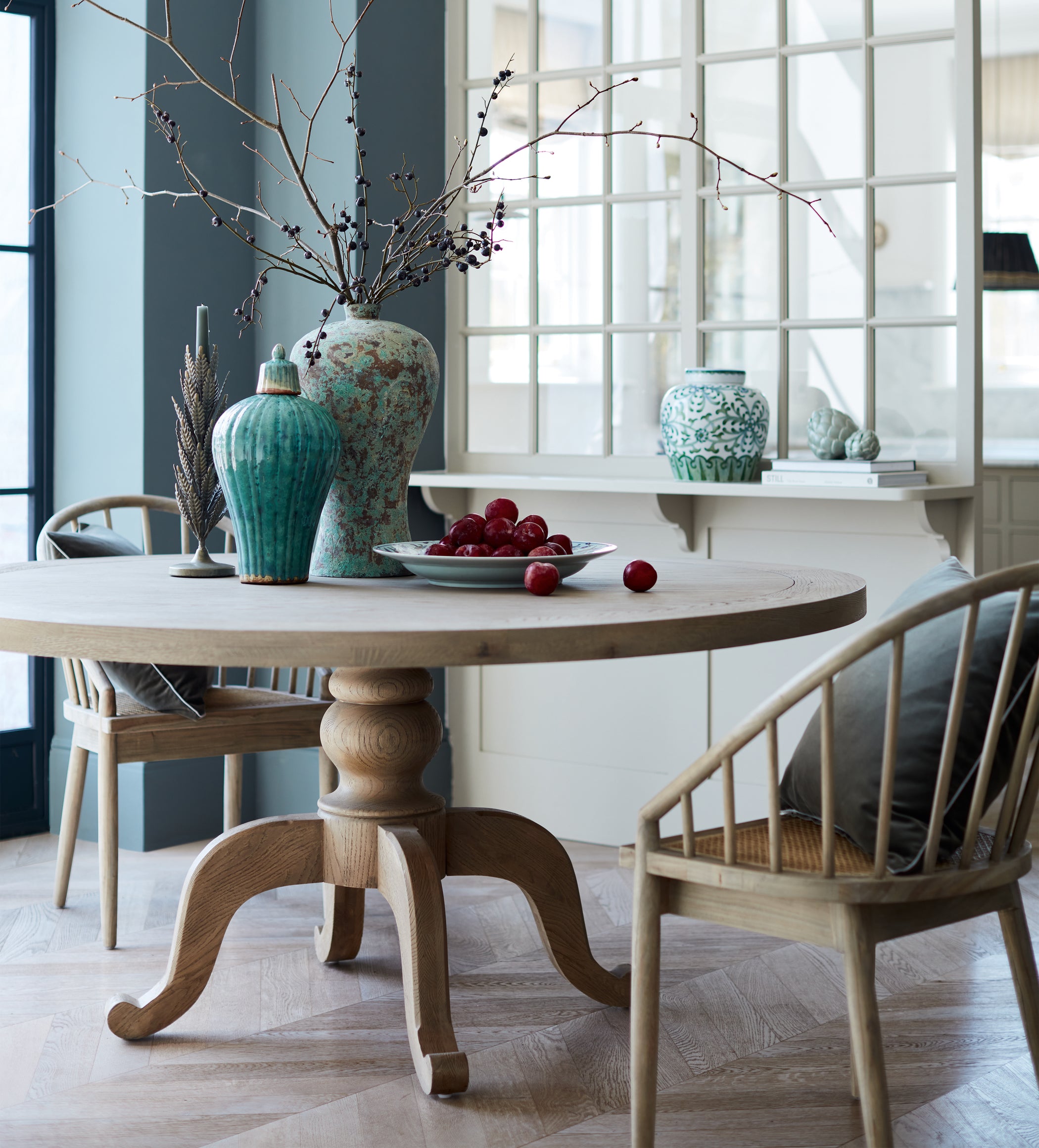 Arthur Round Dining Table - Large - Weathered Oak