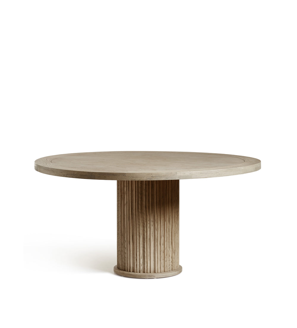 Marcus Round Dining Table - Large - Weathered Oak