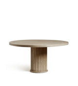 Marcus Round Dining Table - Large - Weathered Oak