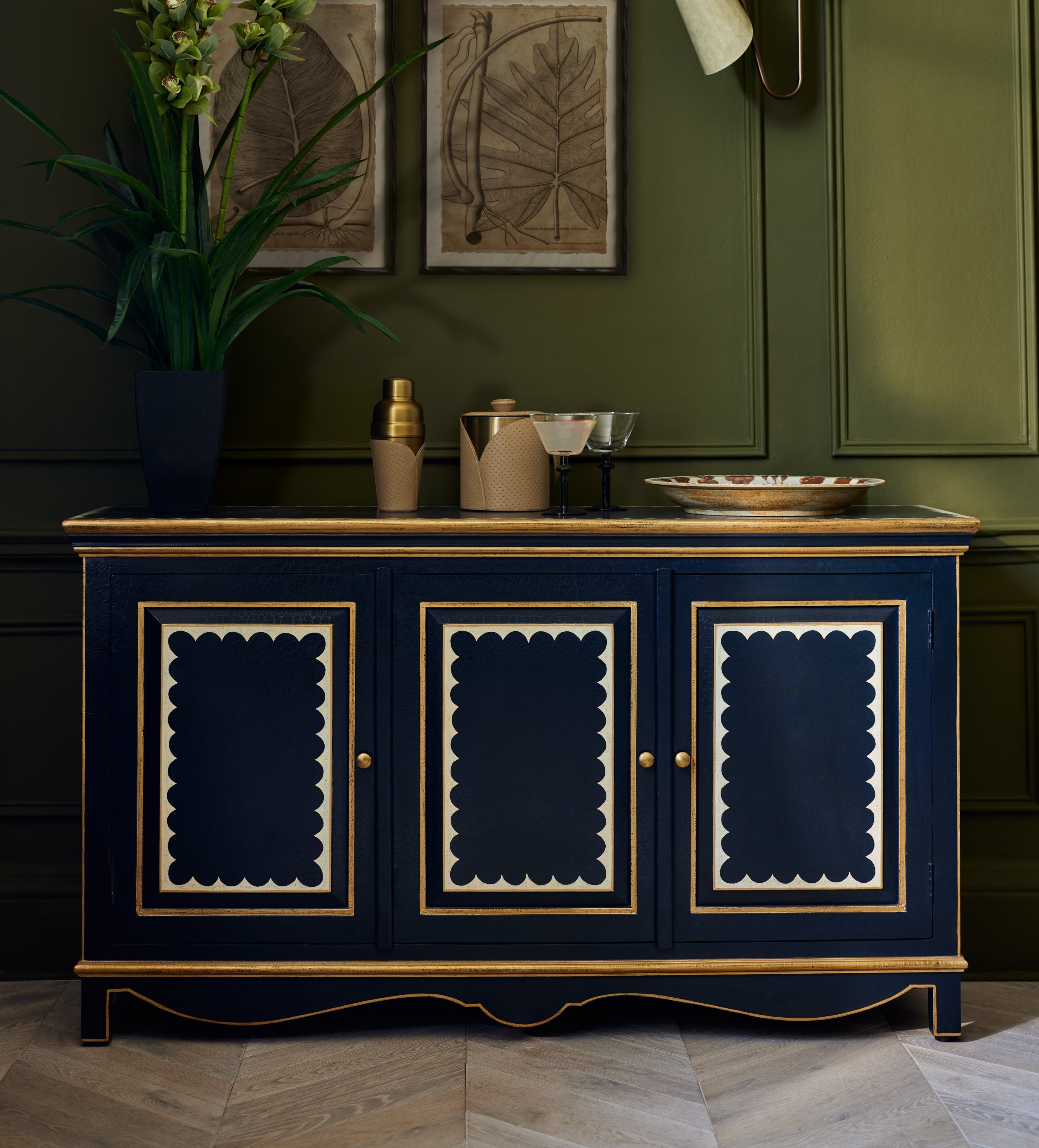 Lastura Sideboard - Midnight Blue | OKA