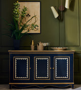 Lastura Hand-Painted Sideboard - Midnight Blue