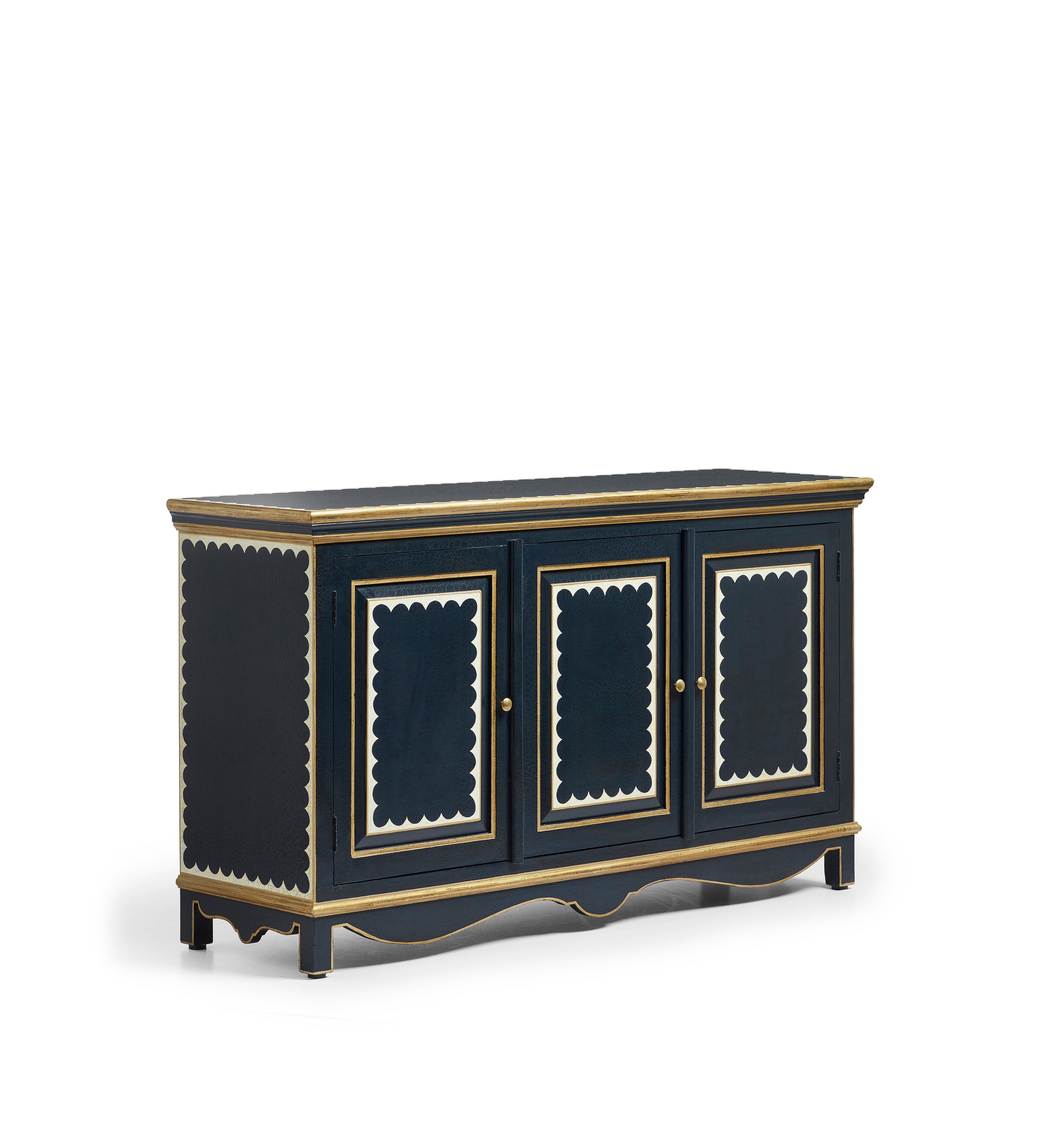Lastura Hand-Painted Sideboard - Midnight Blue
