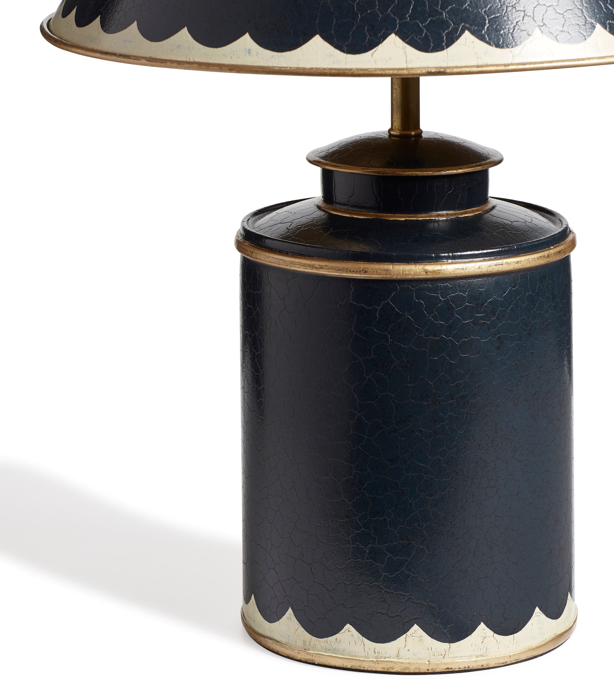 Lastura Table Lamp and Shade - Air Force Blue