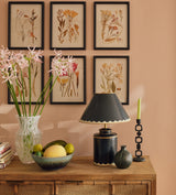 Lastura Table Lamp and Shade - Air Force Blue